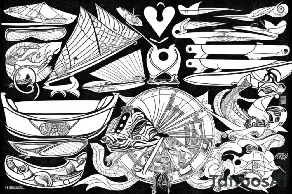 Boat that says toba tattoo idea