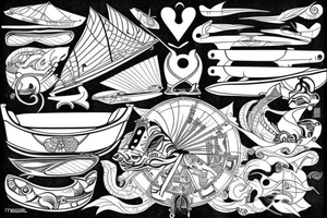 Boat that says toba tattoo idea