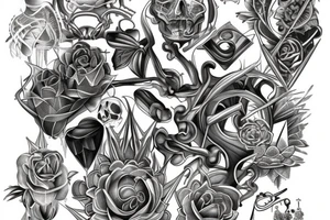 Crystal rosemary tattoo idea