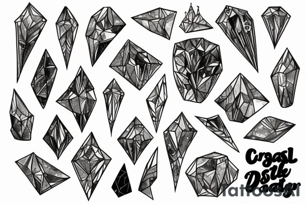 Crystal tattoo idea