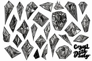 Crystal tattoo idea