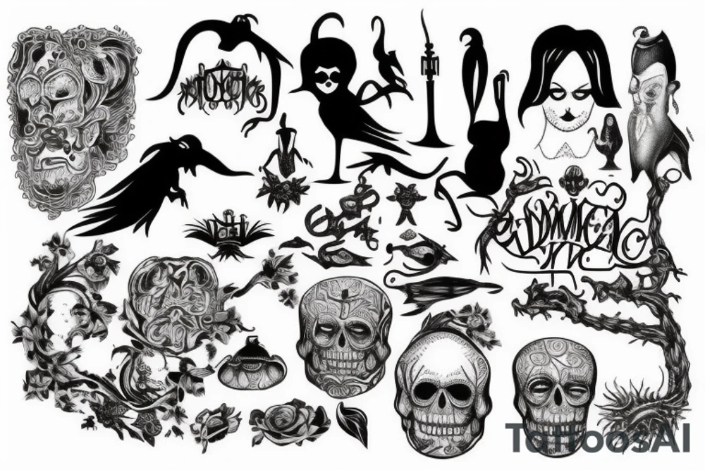 Thing from the Addams Family tattoo idea