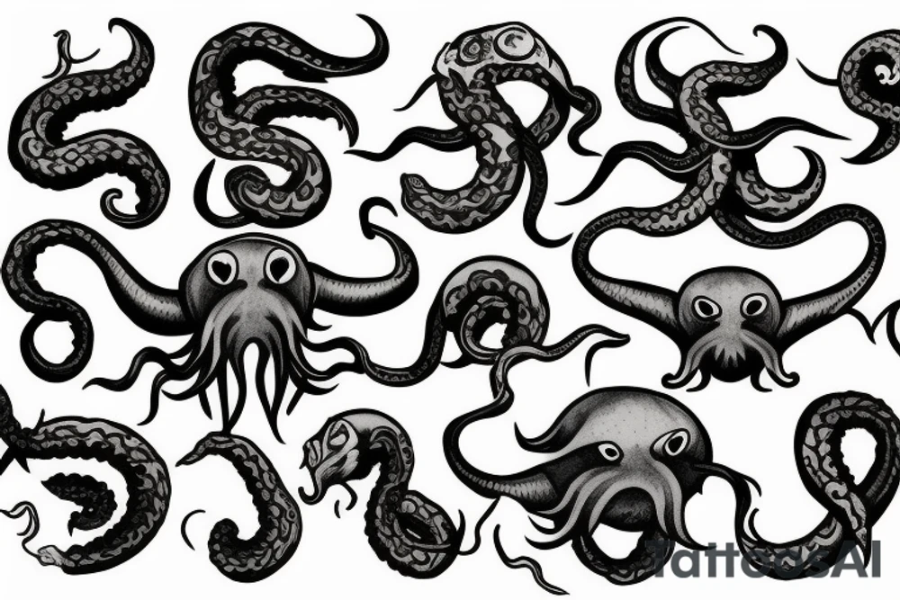 kraken tattoo idea