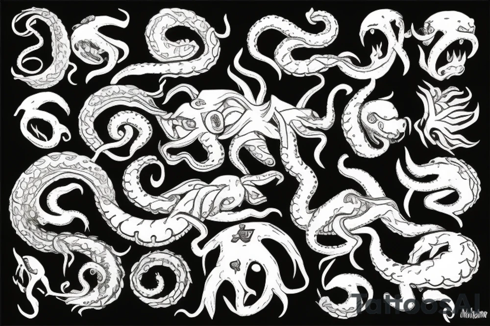 kraken tattoo idea