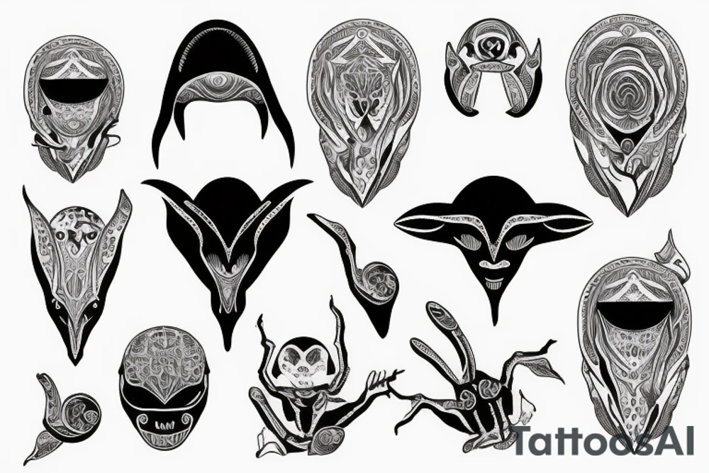 alien simple meditation symmetric like human tattoo idea alien simple meditation symmetric like human tattoo idea