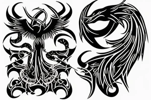 dark shadow scythe tattoo idea