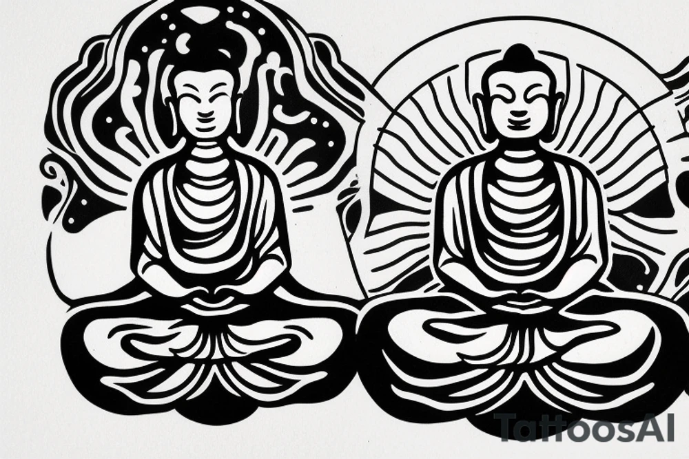 alien meditating like buddha simple symmetric tattoo idea alien meditating like buddha simple symmetric tattoo idea