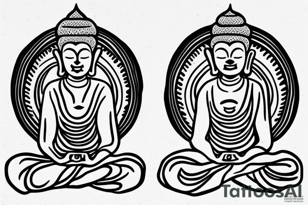 alien meditating like buddha simple symmetric tattoo idea alien meditating like buddha simple symmetric tattoo idea