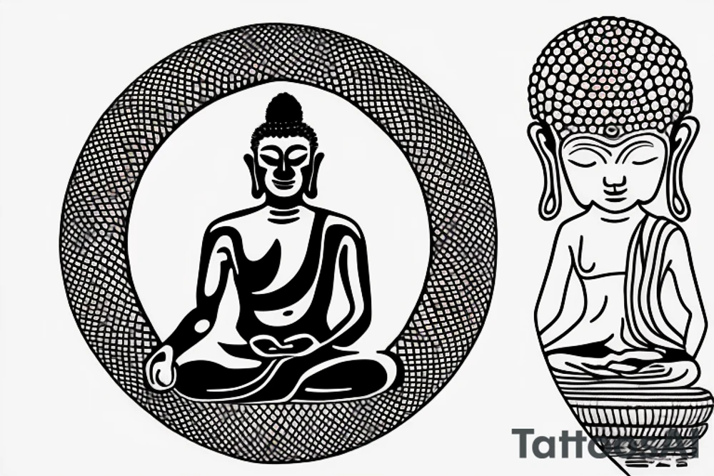 alien meditating like buddha simple symmetric tattoo idea alien meditating like buddha simple symmetric tattoo idea
