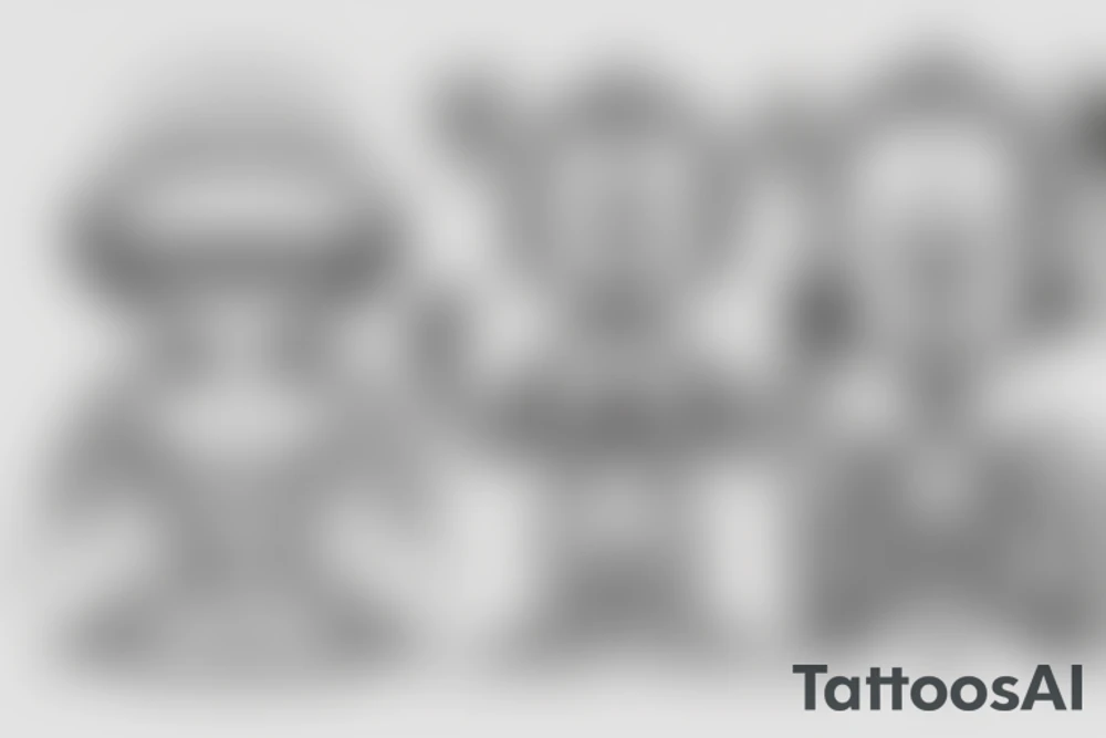 alien meditating with big head simple symmetric tattoo idea alien meditating with big head simple symmetric tattoo idea