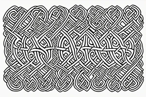 celtic knotwork pattern for a leg sleeve tattoo idea