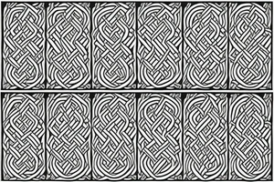 celtic knotwork pattern for a leg sleeve tattoo idea
