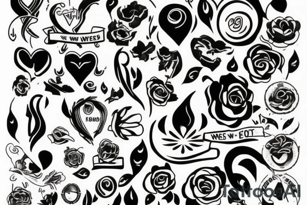 tattoo incorporating “we got we” and something regarding perfectly imperfect. tattoo idea