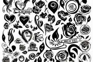 tattoo incorporating “we got we” and something regarding perfectly imperfect. tattoo idea