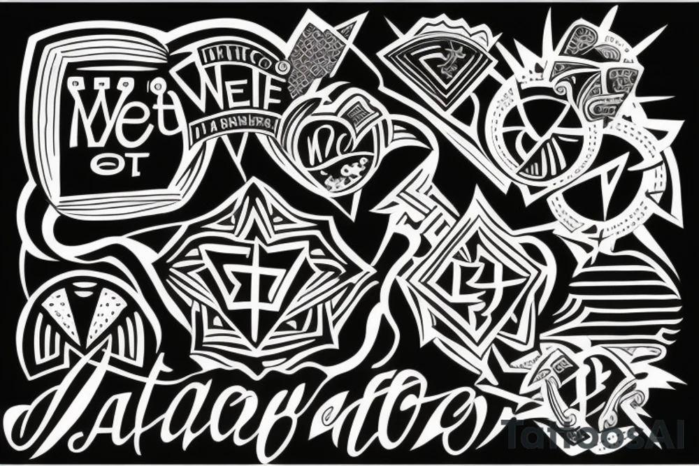 tattoo incorporating “we got we” and perfectly imperfect. tattoo idea