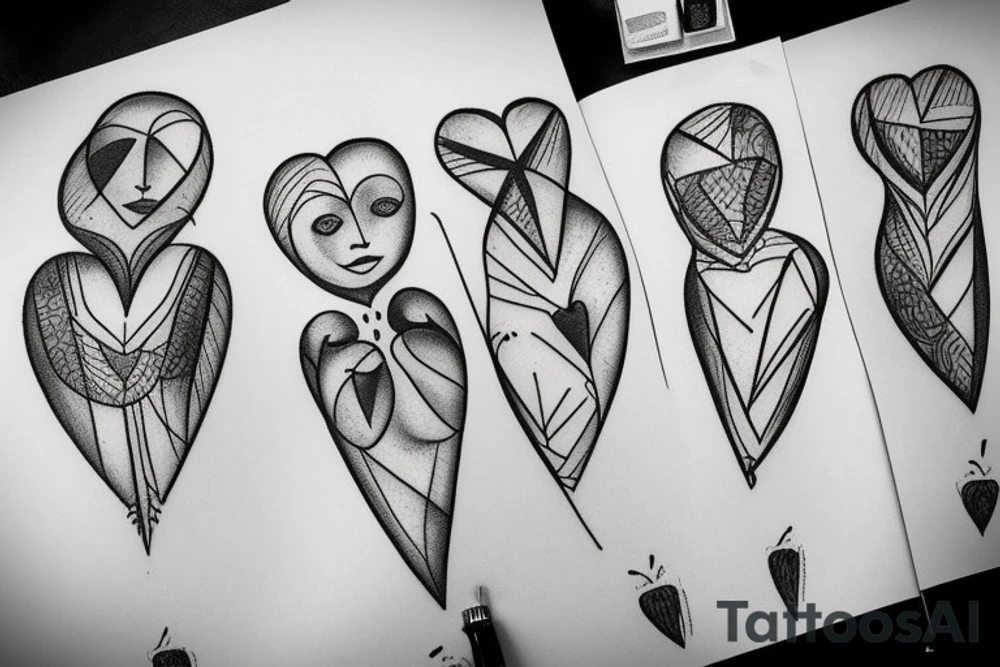 Simple heart tattoo idea