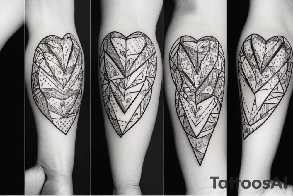 Simple heart tattoo idea