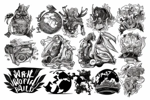 atlas holding the world tattoo idea