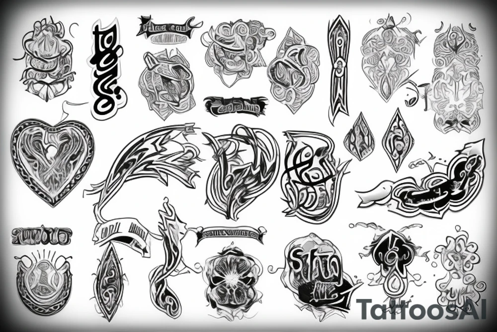 Simple, SHL, KSA tattoo idea