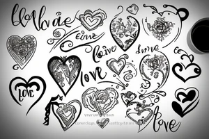 Simple, everlasting love tattoo idea