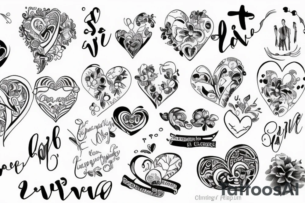 Simple, everlasting love tattoo idea
