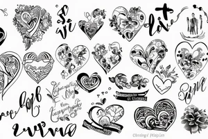 Simple, everlasting love tattoo idea