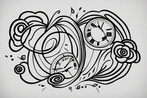 hourglass tattoo for siblings minimalist tattoo idea