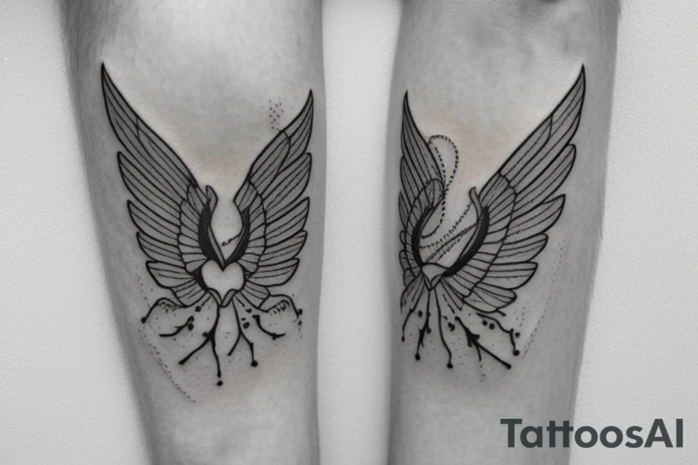 sibling tattoo minimalist featuring an hourglass with wings tattoo idea sibling tattoo minimalist featuring an hourglass with wings tattoo idea
