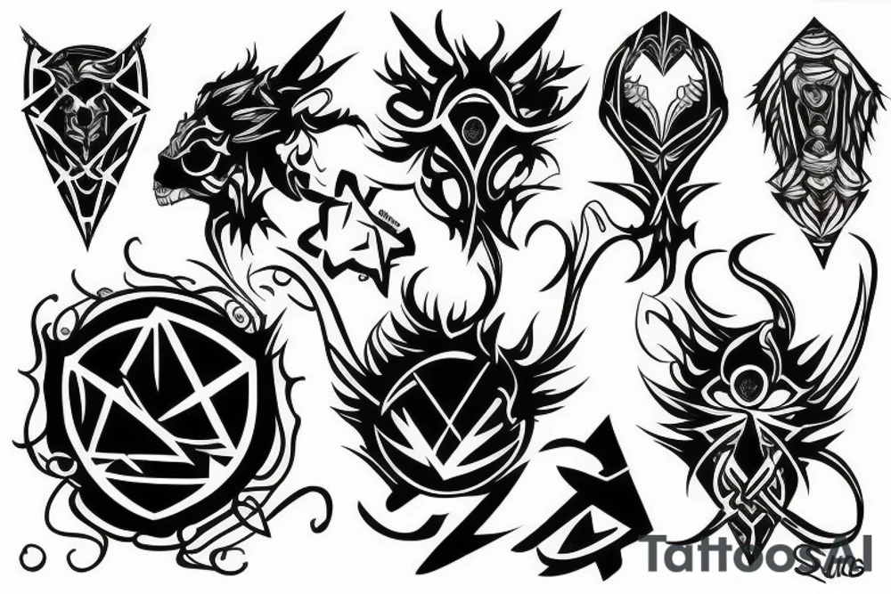 Cyber Sigil tattoo tattoo idea