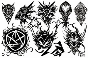 Cyber Sigil tattoo tattoo idea