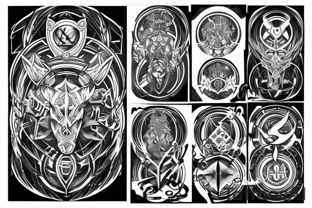 Cyber Sigil tattoo idea