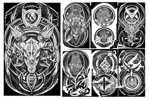 Cyber Sigil tattoo idea