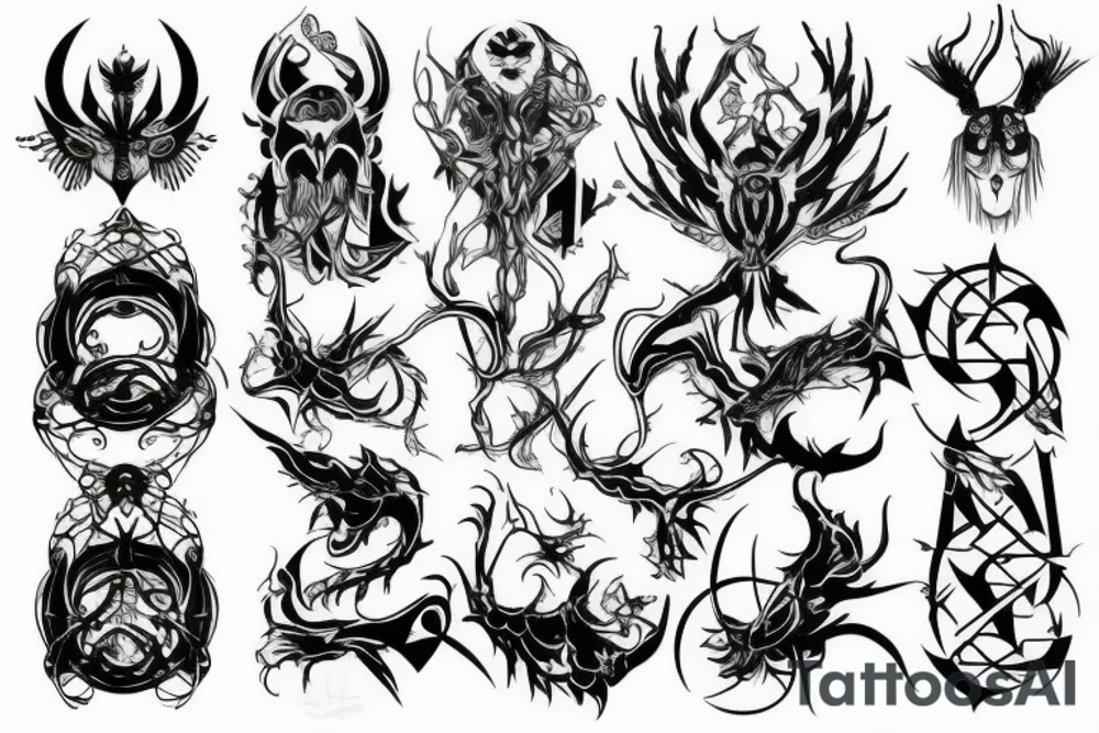 Cyber Sigil tattoo idea