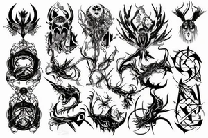 Cyber Sigil tattoo idea