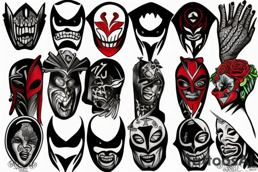ATLiens mask tattoo idea