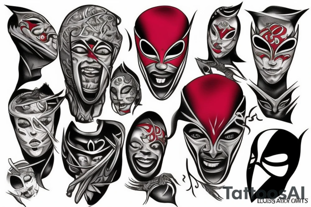 ATLiens mask tattoo idea