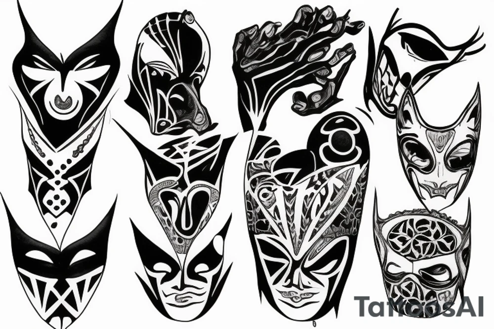 ATLiens mask tattoo idea