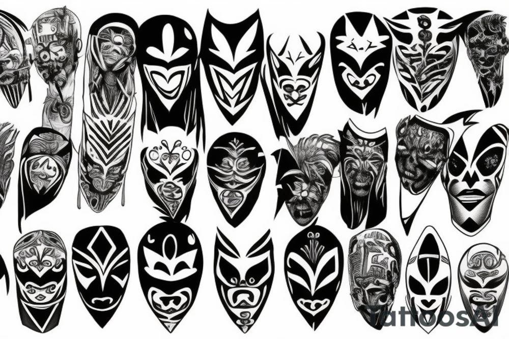 ATLiens mask tattoo idea