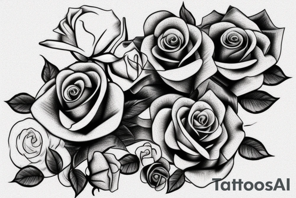 Rose with barbed wire tattoo idea