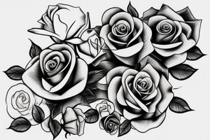 Rose with barbed wire tattoo idea