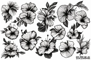 Hibiscus tattoo idea