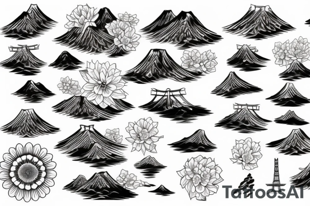golden gate bridge, water, wind, japanese flower tattoo idea