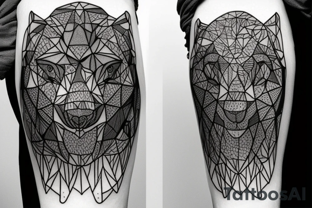 Bear world tattoo idea