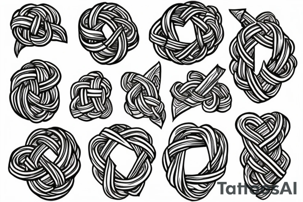 valk knot tattoo idea