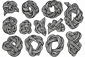 valk knot tattoo idea