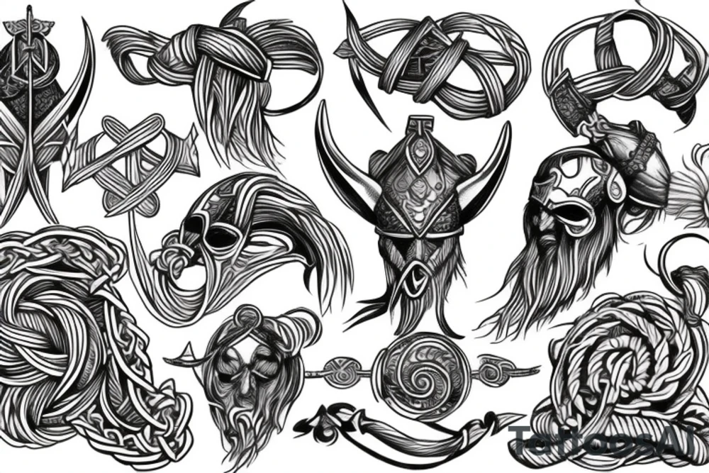 Viking Valk knot tattoo idea