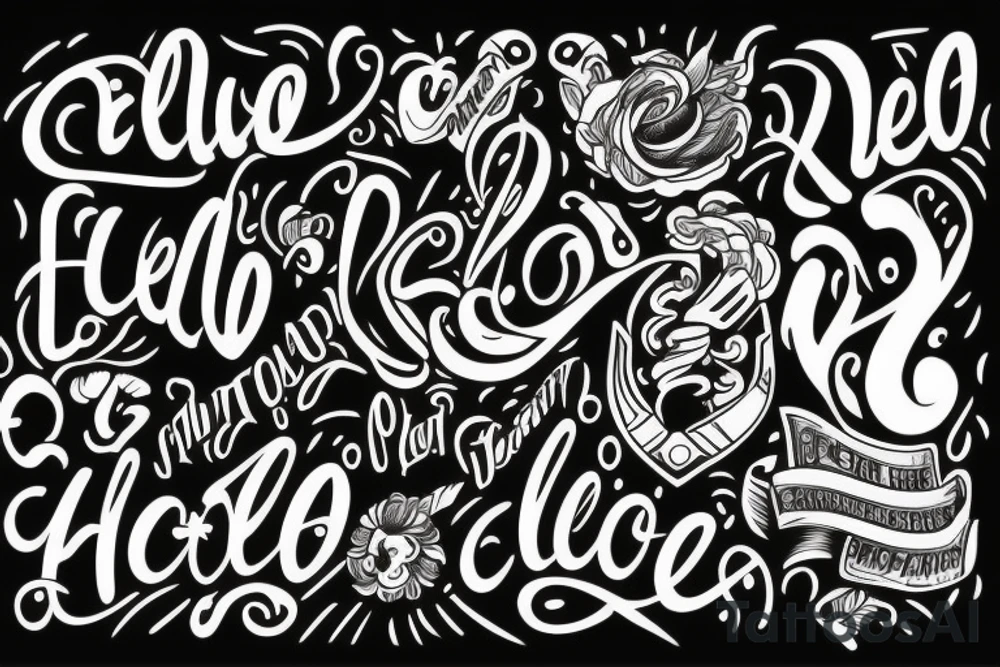 Hello tattoo idea