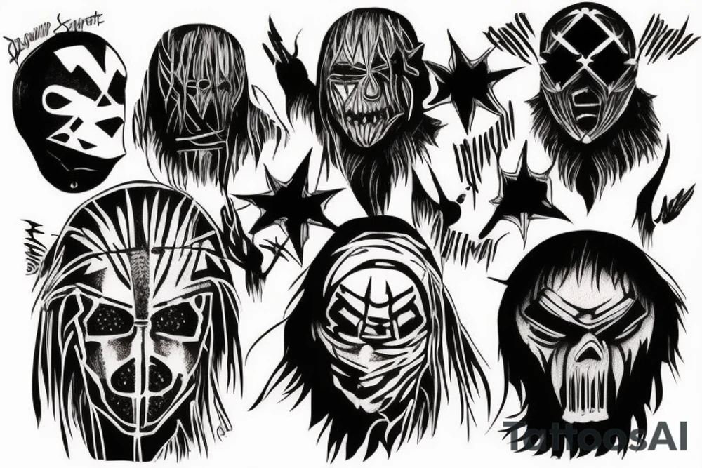 labe of slipknot tattoo idea