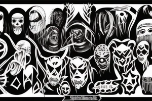 labe of slipknot tattoo idea