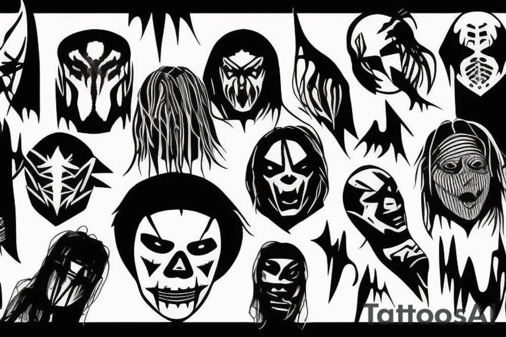 labe of slipknot tattoo idea